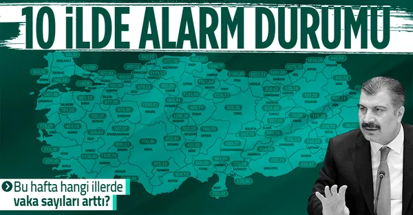 Son dakika: 12-18 Şubat vaka haritası! Sağlık Bakanı Fahrettin Koca paylaştı-1