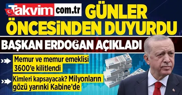 Takvim.com.tr gün öncesinden duyurmuştu! 3600 ek göstergede geri sayım! Başkan Erdoğan 3600 ek gösterge detaylarını açıklayacak