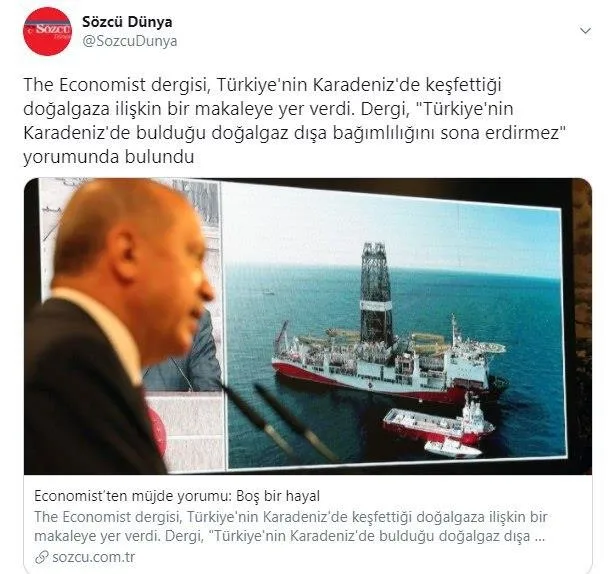 The Economist’in doğalgaz keşfi hazımsızlığı! Asırlık sömürge zihniyeti yine devrede!-2