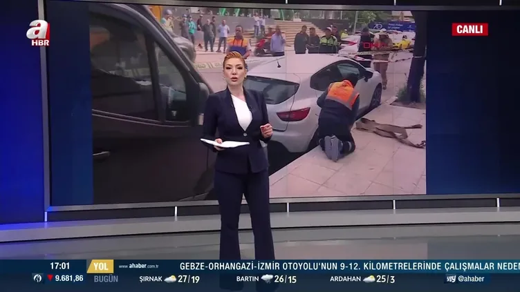 Son dakika: Şişli'de yol çöktü! 2 araç yolun içine düştü!