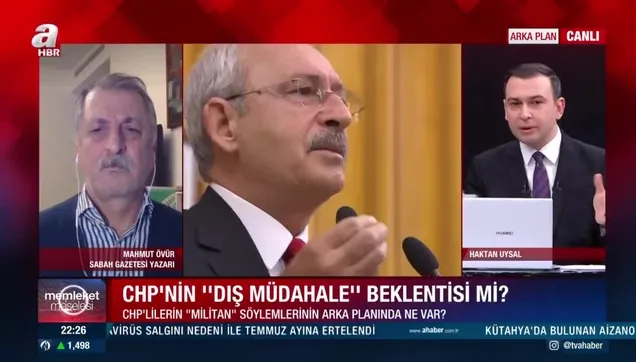 Sabah Gazetesi Yazarı Mahmut Övür'den A Haber'de flaş açıklama: CHP sokakları ateşlemek istiyor