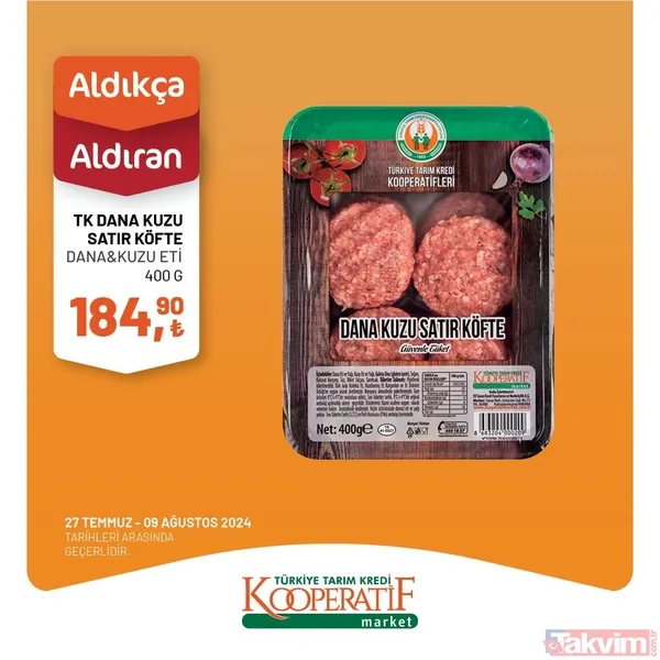 Tarım Kredi Market'te 60 üründe dev indirim! Katalogda yok yok! Taze Kaşar 249 TL, Siyah Zeytin 115 TL, Tuvalet Kağıdı 40'lı 209 TL... - 47