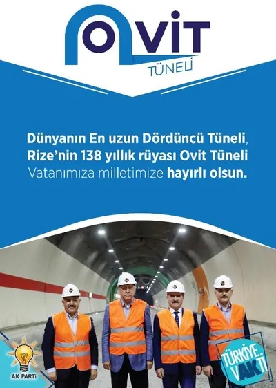 Cumhurbaşkanı Erdoğan Ovit Tüneli'ni açtı-10