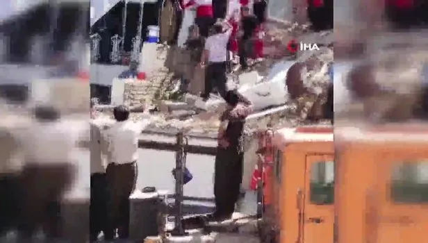 İran'da patlama sonrası çöken binada 2 kişi öldü