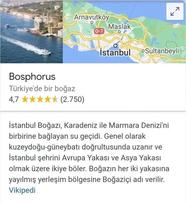 Google'dan küstah Yunanistan provokasyonu! İstanbul ve Çanakkale boğazlarını bakın nasıl yazdılar!-4