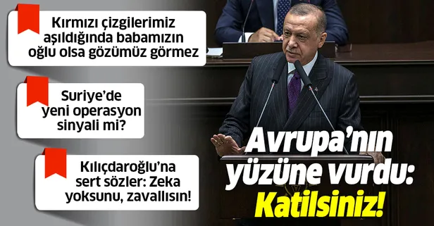 Son dakika: Başkan Erdoğan'dan Batı ülkelerine çok sert sözler: Katilsiniz, katil!