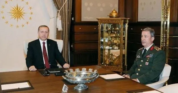 Erdoğan ve Hulusi Akar’dan kritik görüşme