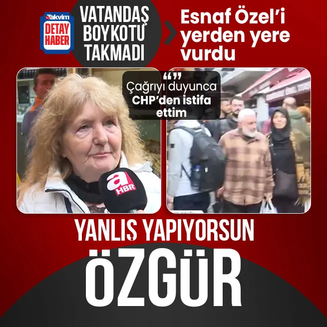 CHPnin boykot çağrısına CHPli vatandaştan tepki: Özgür Özel yanlış yapıyorsun | Esnaf yerden yere vurdu