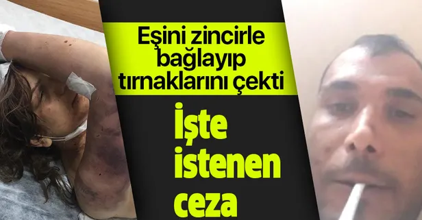 SON DAKİKA: Şanlıurfa'da eşini zincirle bağlayıp tırnaklarını kerpetenle çekerek işkence yapan sanık hakkında 34 yıl hapis isteniyor