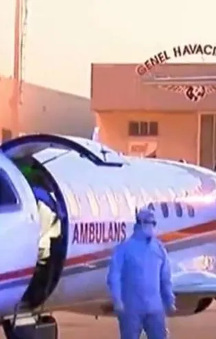 Son dakika: Sudan'da Kovid-19 teşhisi konulan hasta ambulans uçakla İstanbul'a getirildi