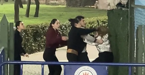 Kağıthane'de lise öğrencilerinin tekmeli yumruklu kavgası: Seni mermi manyağı yapacağım