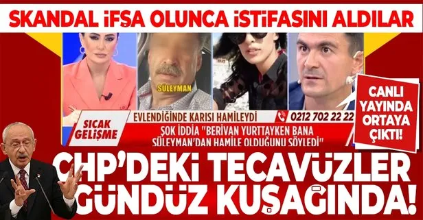CHP’deki tecavüzler gündüz kuşağı programında! İlçe Başkanı Süleyman Karabulut 16 yaşındaki kıza tecavüz etti! Canlı yayında ifşa
