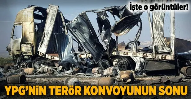 Türkiye’nin vurduğu terör konvoyunun gündüz fotoğrafları ortaya çıktı!