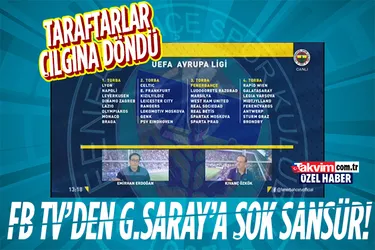 FB TV'den Galatasaray'ın UEFA Kupası'na sansür