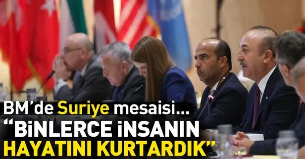 Dışişleri Bakanı Çavuşoğlu, BM’de Suriye oturumunda konuştu