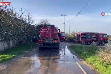Bursa Mudanya'da bir ev küle döndü!
