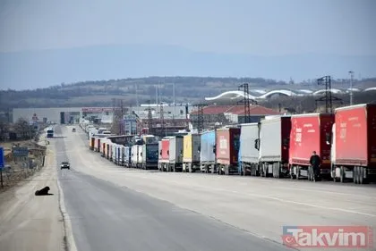 Türkiye ihracat rekorları kırıyor! Edirne Hamzabeyli Sınır Kapısı’nda 10 kilometre TIR kuyruğu