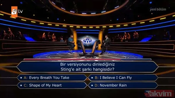 atv'de Kenan İmirzalıoğlu'nun sunduğu Kim Milyoner Olmak İster'de dikkat çeken Mustafa Kemal Atatürk sorusu - 26