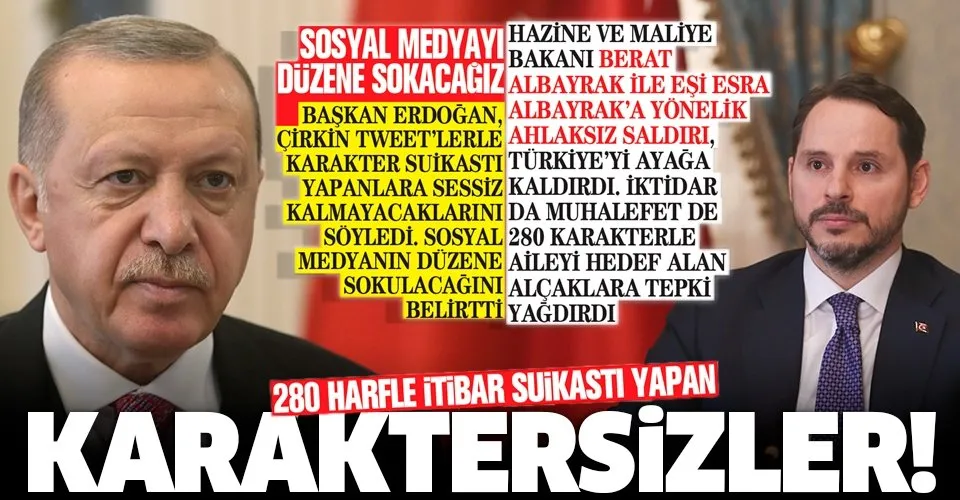 Hazine ve Maliye Bakanı Berat Albayrak ve ailesine yapılan çirkin saldırı Türkiye'yi ayağa kaldırdı!