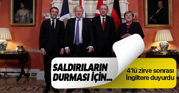 İngiltere'den 4'lü Suriye zirvesi açıklaması