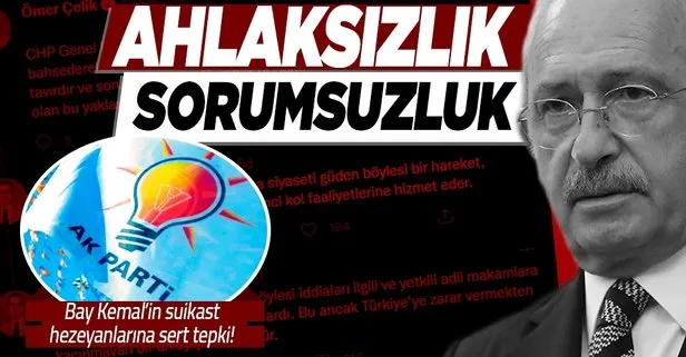 AK Parti’den Kılıçdaroğlu’nun ’siyasi cinayetler’ iddiasına sert tepki: Ahlaki olmayan bir tavırdır ve sorumsuzluktur