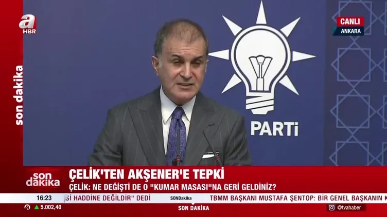AK Parti Sözcüsü Ömer Çelik'ten flaş açıklamalar