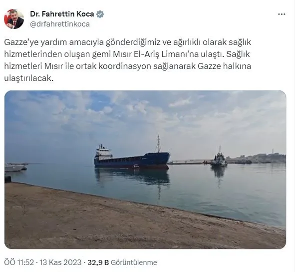 turkiyeden-gazze-icin-gonderilen-saglik-malzemeleri-misira-ulasti-en-buyugu-1699866923965.jpg Türkiye'den Gazze için gönderilen sağlık malzemeleri Mısır'a ulaştı! "En büyüğü..."-2