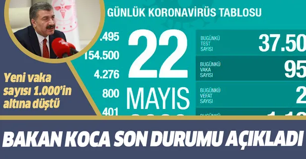Bakan Koca vaka sayılarını açıkladı