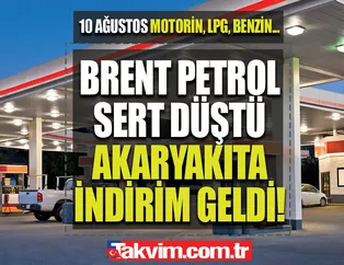Son dakika EPGİS 10 Ağustos motorin, LPG, benzin fiyat listesi! Brent petrol düşüşünü yineledi AKARYAKITA DEV İNDİRİM! İstanbul, Ankara, İzmir Shell, Opet, BP...