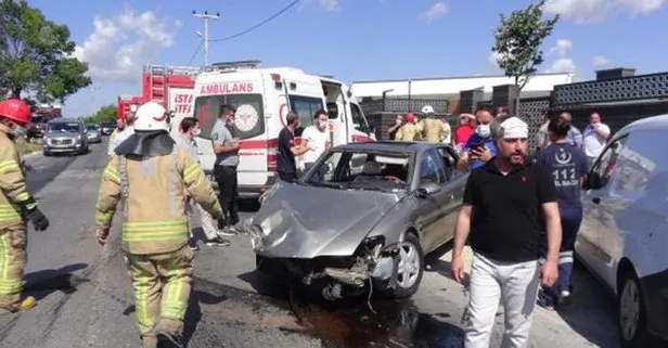 Silivri'de feci kaza: 3 yaralı!