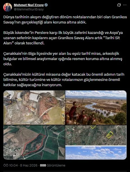 1780905747958.jpeg Kültür ve Turizm Bakanlığı’ndan Granikos hamlesi: Büyük İskender'in ilk zaferini kazandığı tarihi savaş alanı koruma altına alındı-3