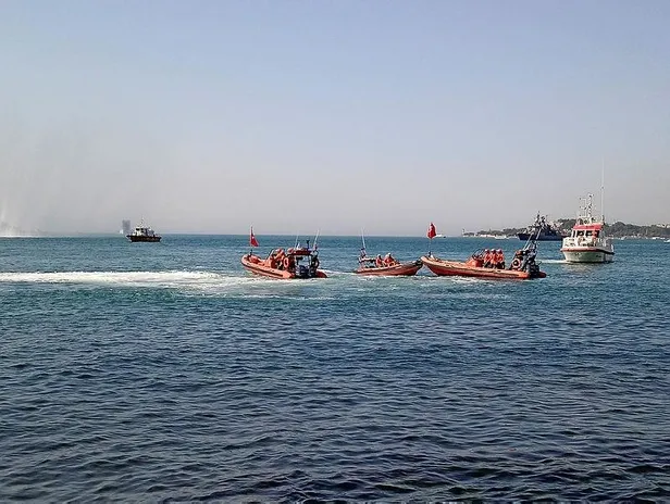 İstanbul'da Denizcilik ve Kabotaj Bayramı törenle kutlandı: Gemiler İstanbul Boğazı'nda su takı oluşturdu-4