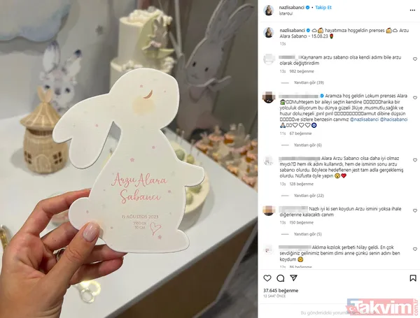 Nazlı ve Hacı Sabancı'dan kızları Arzu Alara için ilk paylaşım! İşte Alara'nın odası "Kaynanam Arzu Sabancı olsa kendi adımı bile değiştirirdim" - 10