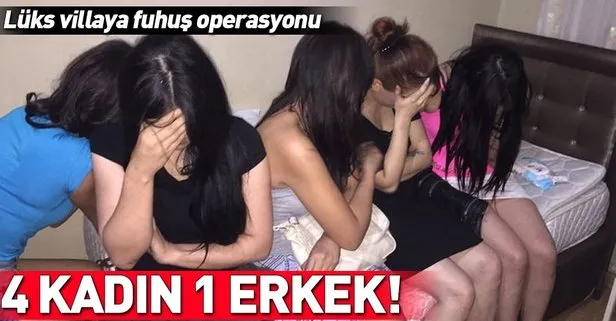 Kocaeli Darıca’da fuhuş operasyonu! Lüks villada 4 kadın 1 erkek basıldı