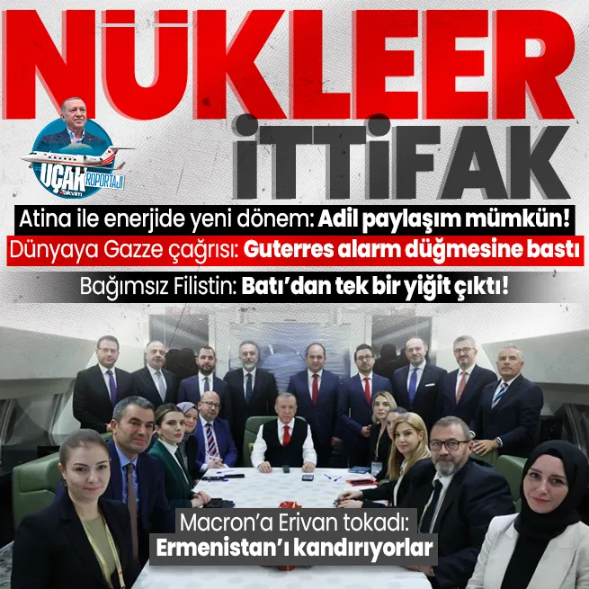 Başkan Erdoğandan Yunanistan dönüşü uçakta önemli açıklamalar