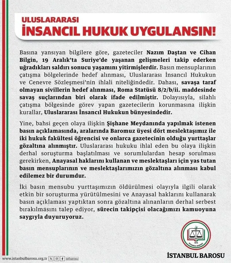 Soruşturma başlatılmasına neden olan o açıklama (Takvim Foto Arşiv)