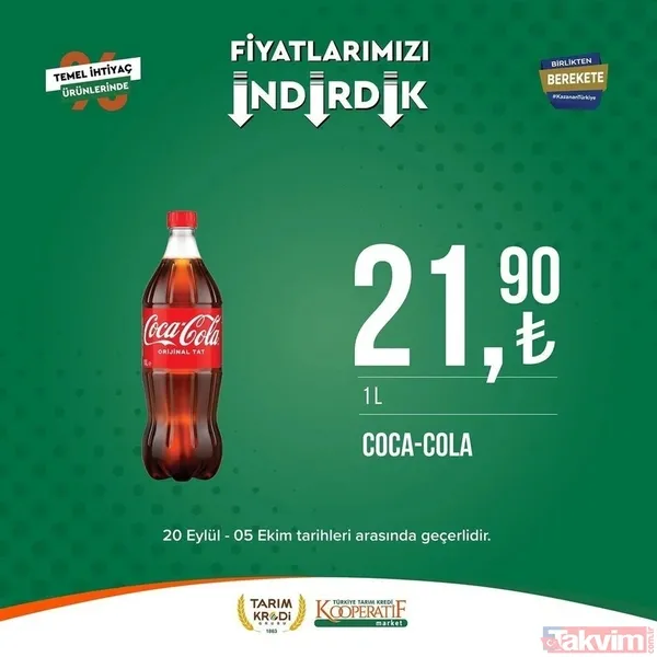 Tarım Kredi 5 Ekim FİYAT LİSTESİ 2023! Kooperatif marketlerinde indirimlerin son günü! Kırmızı mercimek 22.25, tost peyniri 59. 90... - 27