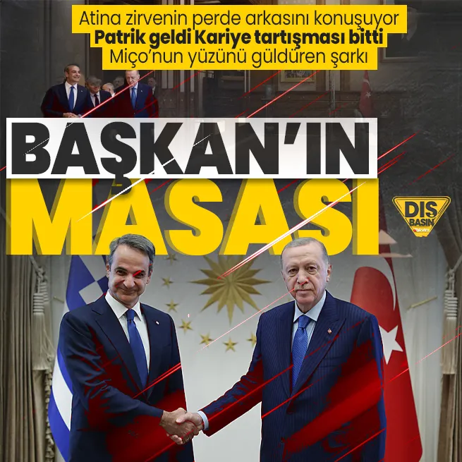 Atina Erdoğan-Miçotakis görüşmesinin perde arkasını konuşuyor! Başkan’ın masasından Patrik’e manşet manşet Ankara zirvesi