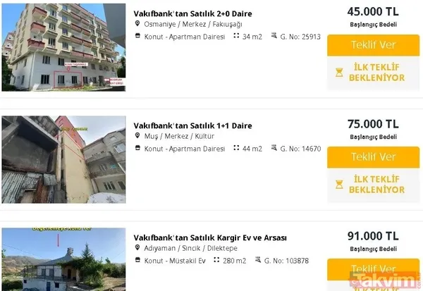 Ziraat Bankası, Vakıfbank, Halkbank 657 TL taksitle ev sahibi yapıyor! Sadece 5 bin TL peşinat yeterli! 120 ay taksitle devlet bankalarından 2. el daire fırsatı! - 3