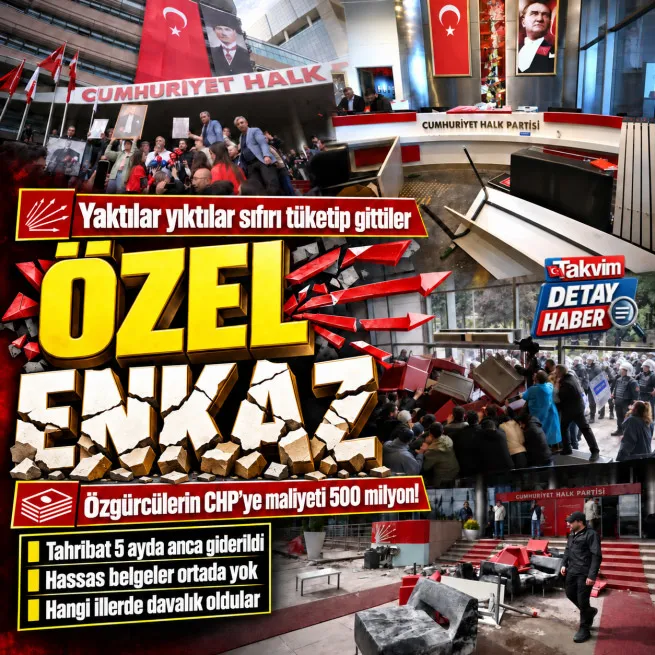 Yaktılar yıktılar sıfırı tüketip gittiler: CHP’ye Özel yönetiminden ağır fatura… 500 milyonluk tahribat