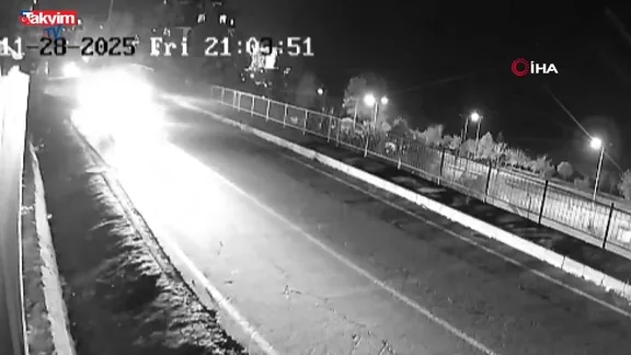 Rize’de kamyonet uçuruma düştü: Dehşet anı kamerada!