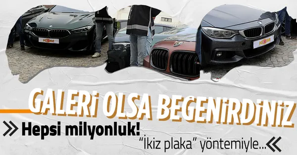 Emniyet'ten milyonluk ikiz plaka operasyonu! Lüks otomobiller, oyuncaklar, cep telefonları...-1