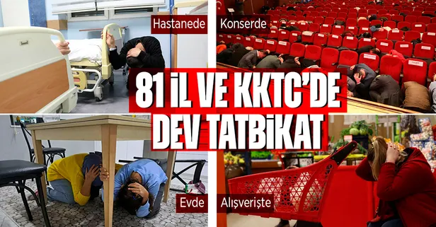Türkiye genelinde "çök kapan tutun" tatbikatı!