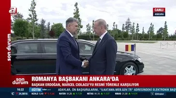 Romanya Başbakanı Ankara’da! Başkan Erdoğan resmi törenle karşıladı!