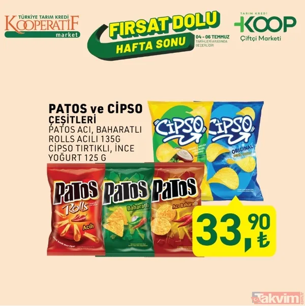 Patos Ve Cipso Süper Boy Patates Cipsi Çeşitleri, 160 G: 33,90 Tl