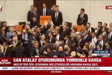 Meclis'te yumruk yumruğa kavga | VİDEO