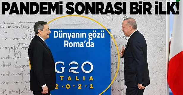Dünyanın gözü Roma'da! Başkan Erdoğan'dan Roma'da yoğun diplomasi