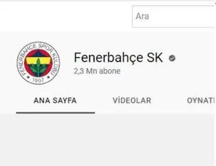 Fenerbahçe’nin YouTube hesabı çalındı!