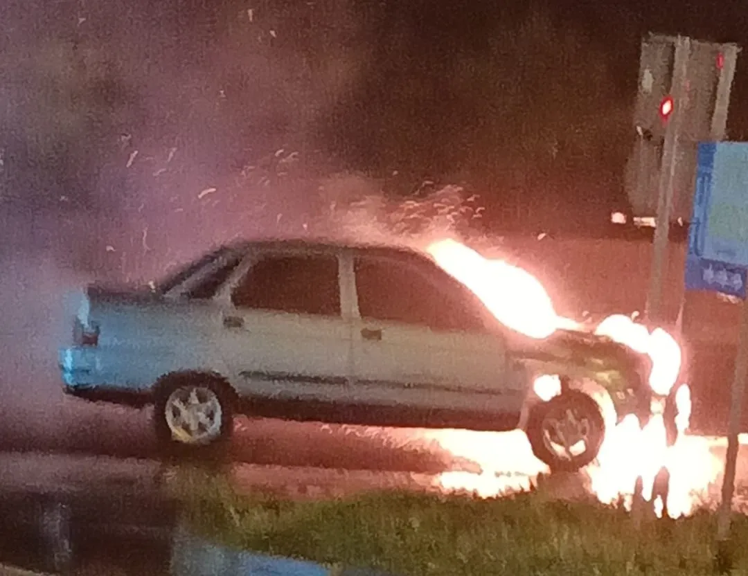 LPG’li otomobil alev topuna döndü