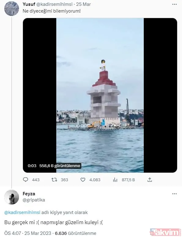 Lego değil gerçek! Kız Kulesi'nde kubbe ortaya çıktı - 17